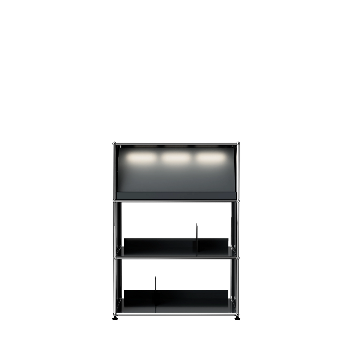 Modular Vinyl Display 775 Tall in Anthracite