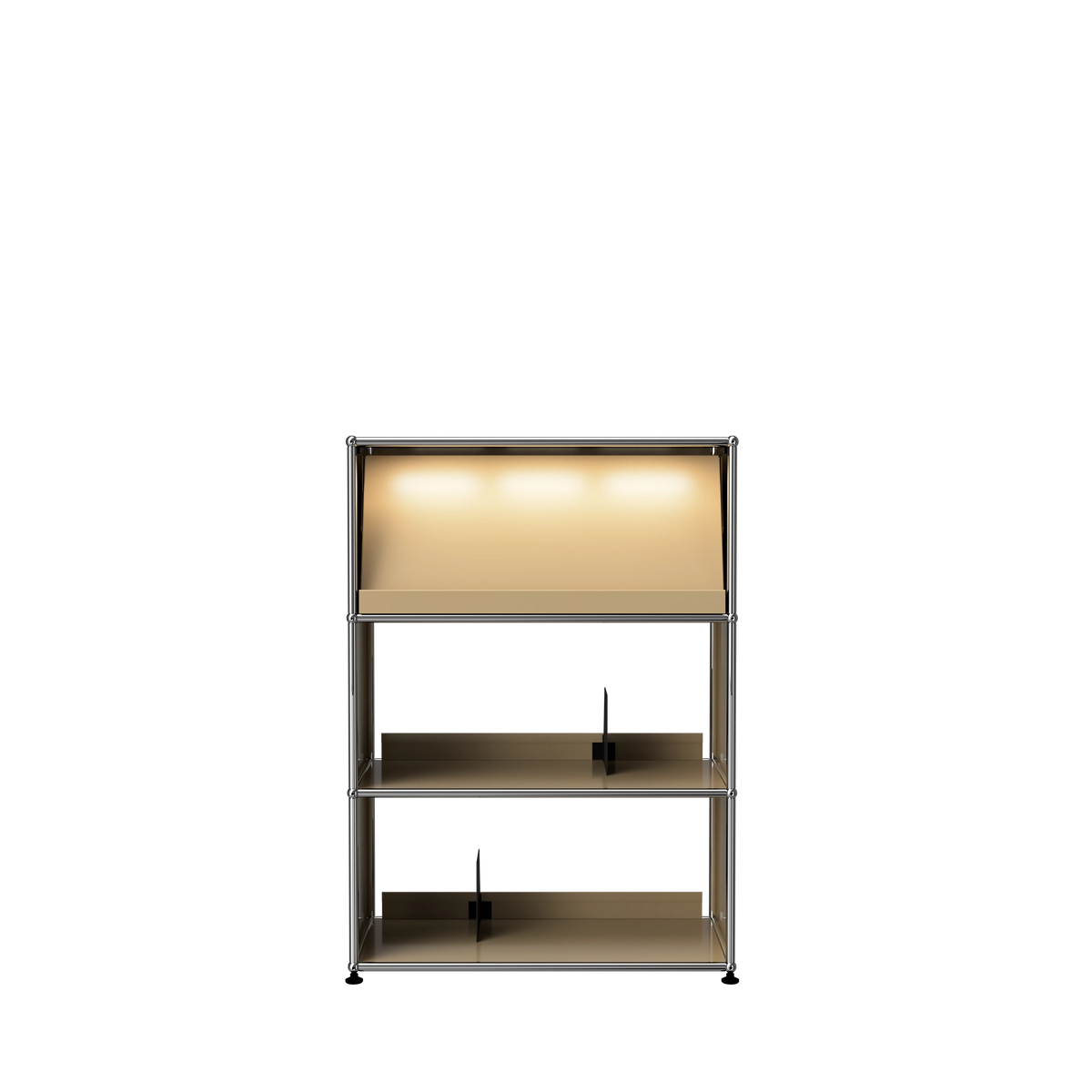 Modular Vinyl Display 775 Tall in Beige