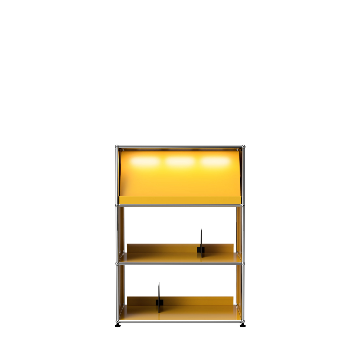 Modular Vinyl Display 775 Tall in Golden Yellow