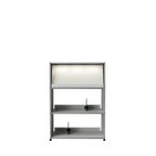 Modular Vinyl Display 775 Tall in Light Grey