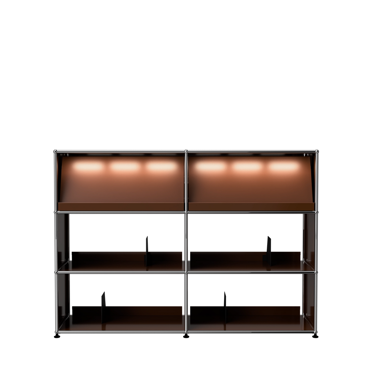 Modular Vinyl Display 1524 Tall in Brown