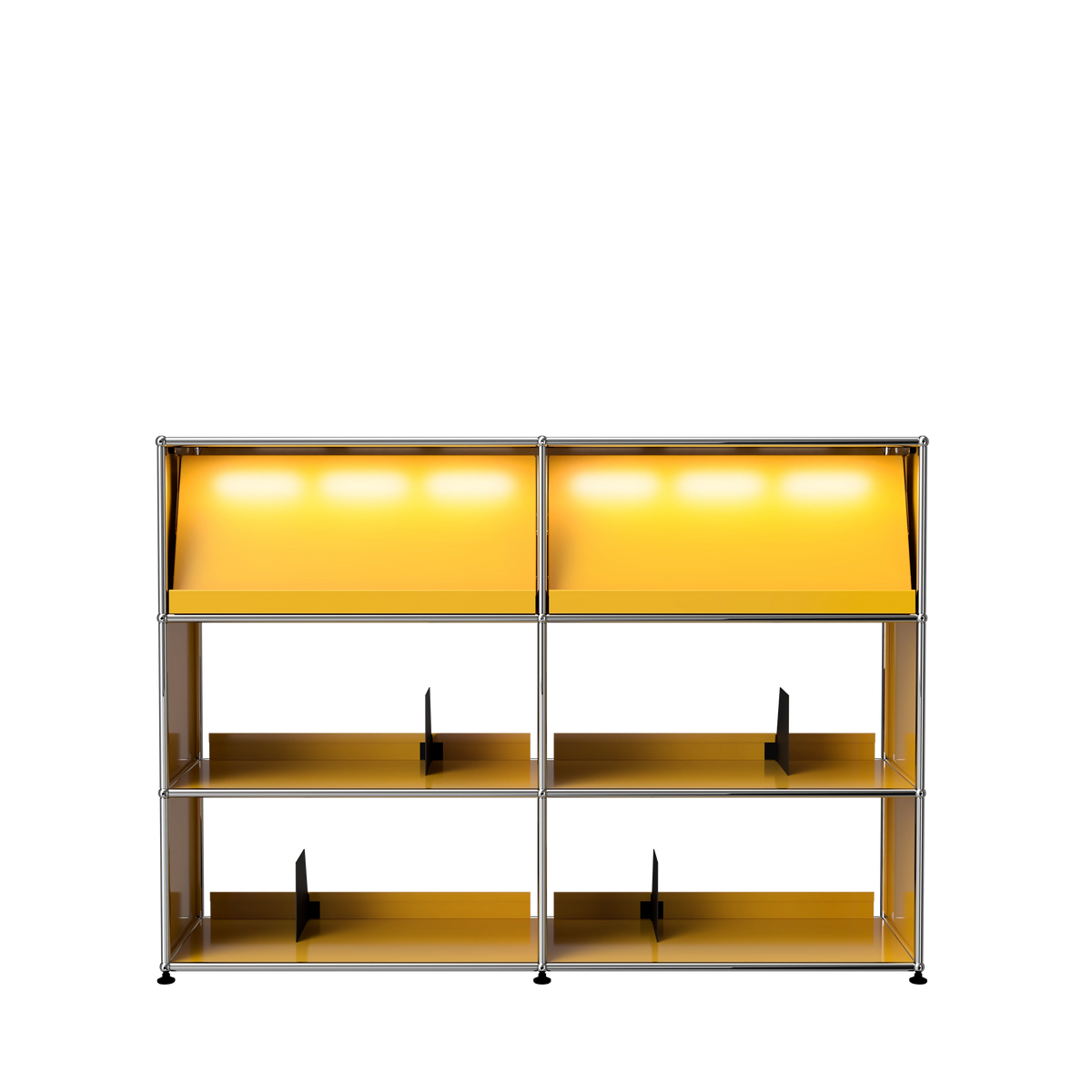 Modular Vinyl Display 1524 Tall in Golden Yellow