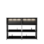 Modular Vinyl Display 1524 Tall in Graphite Black