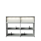 Modular Vinyl Display 1524 Tall in Light Grey