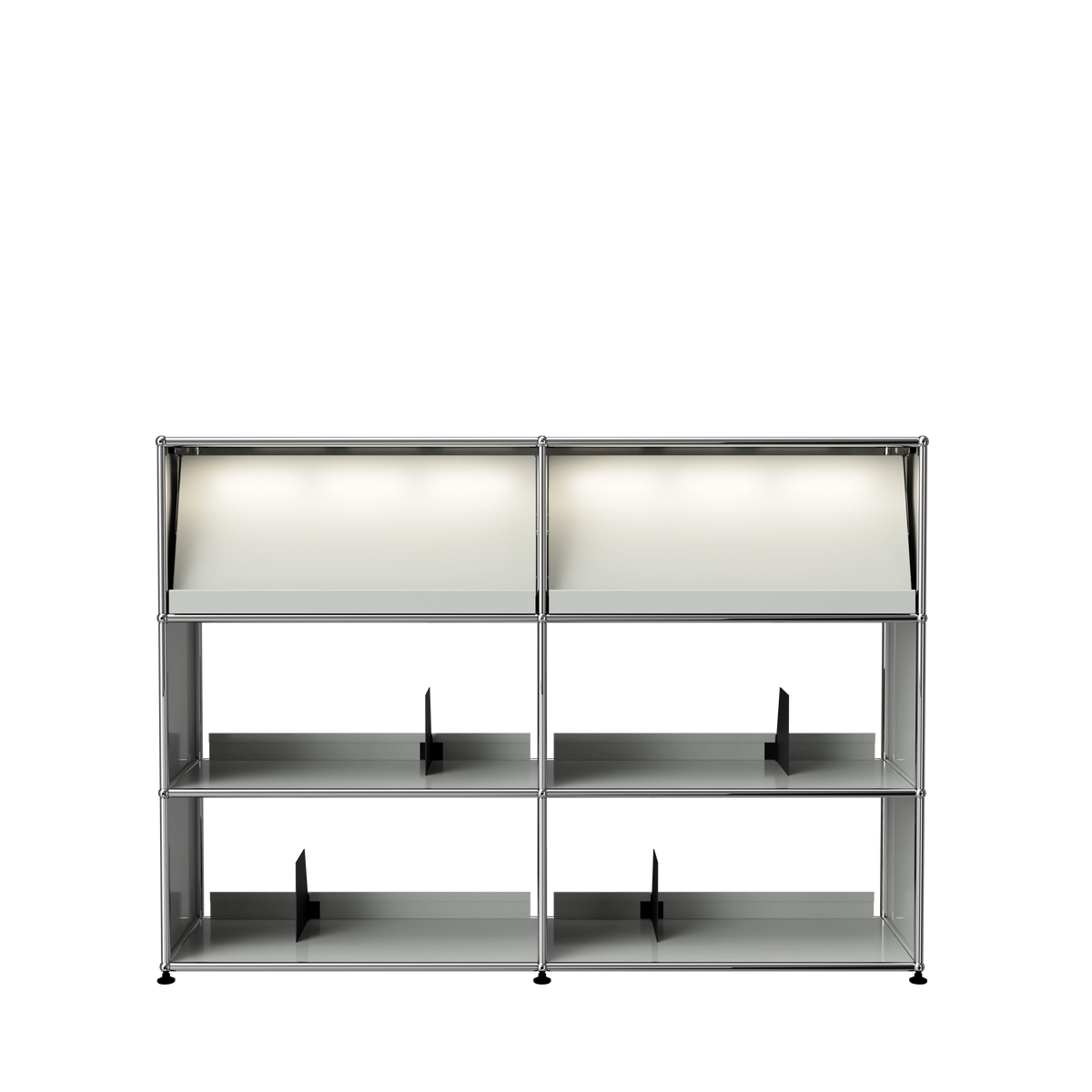 Modular Vinyl Display 1524 Tall in Light Grey