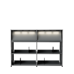 Modular Vinyl Display 1524 Tall in Mid Grey