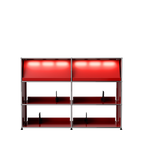 Modular Vinyl Display 1524 Tall in Ruby Red