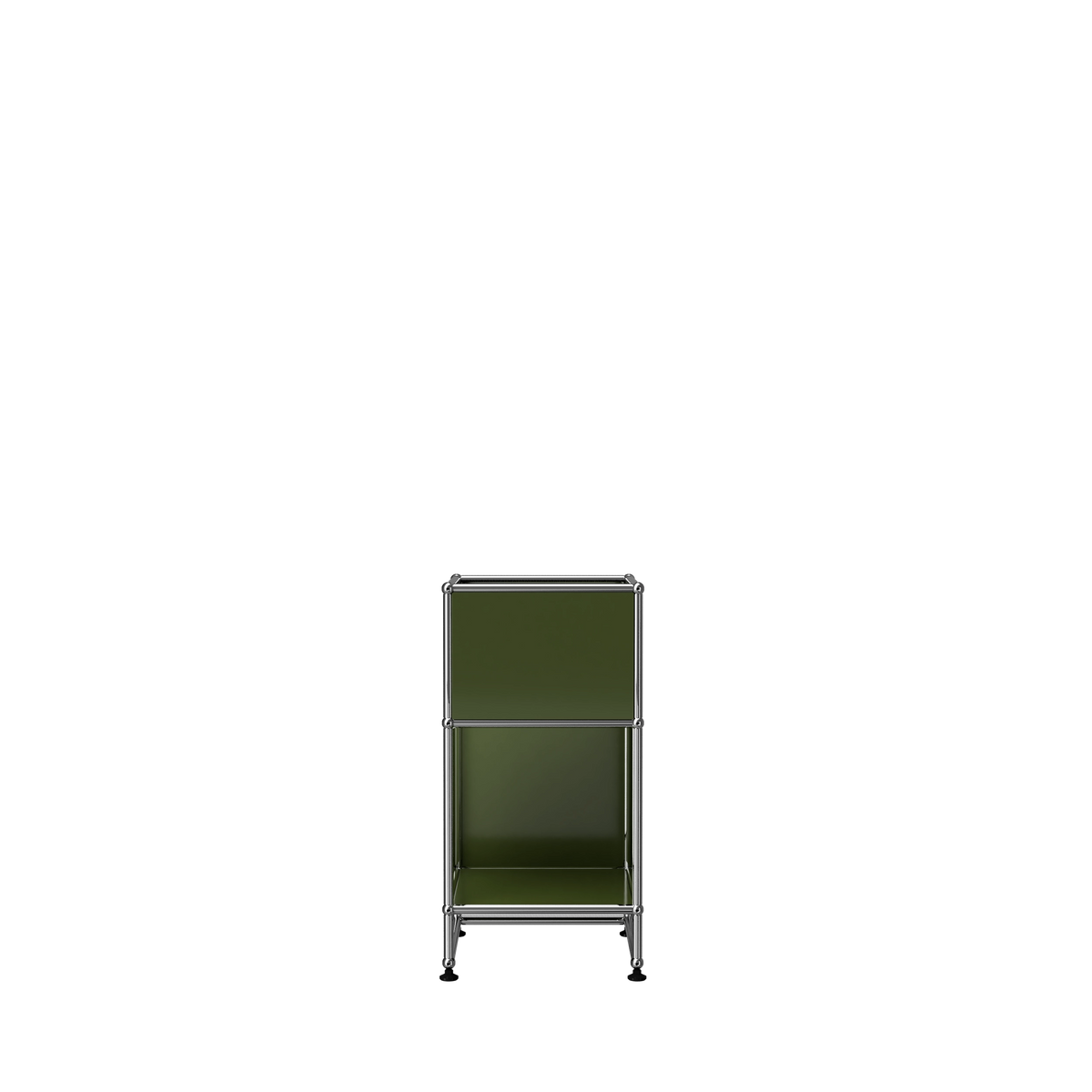 Modular Vinyl Storage 381 in Olive Green