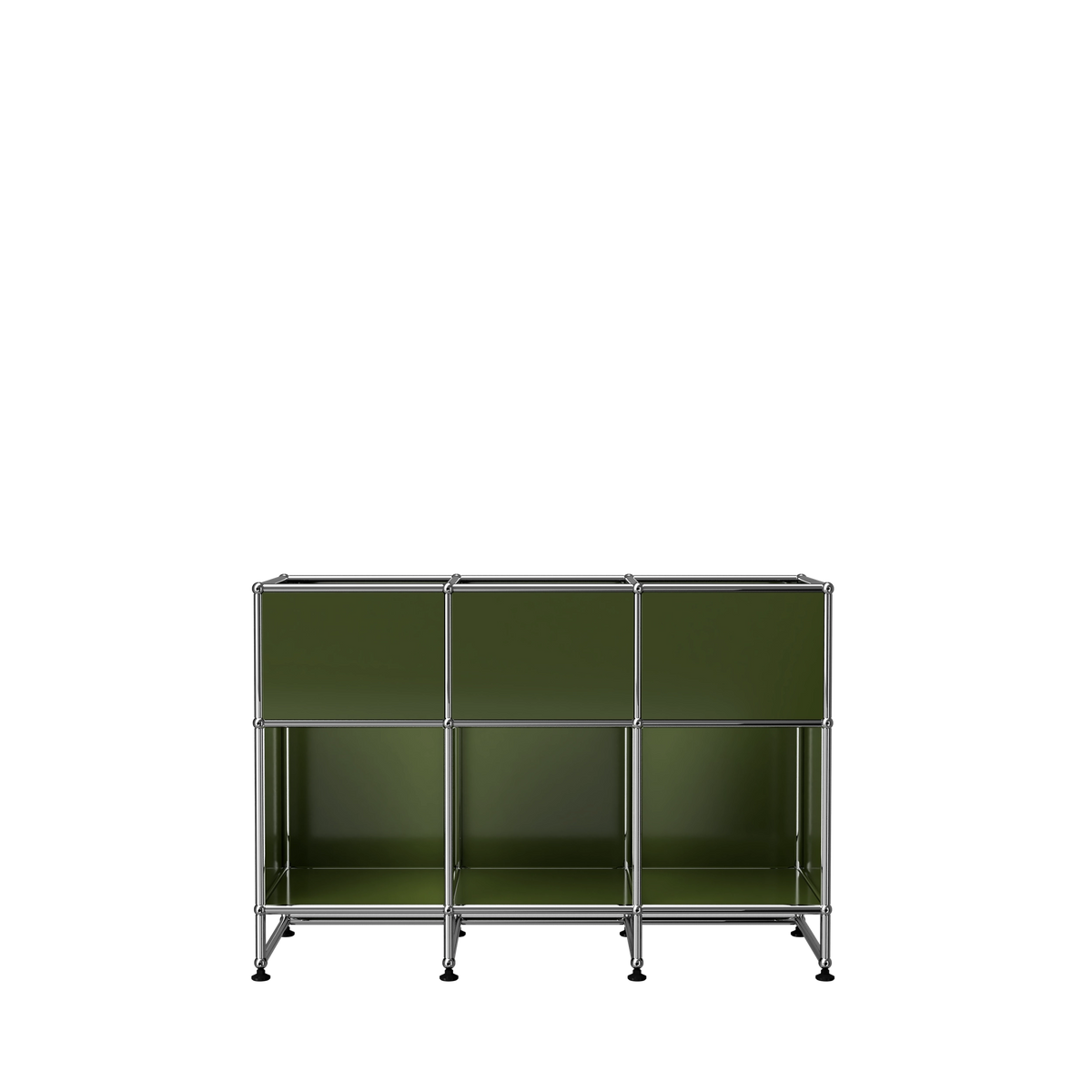 Modular Vinyl Storage 1067 in Olive Green